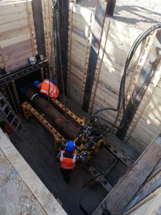 Baugrube Geschlossene Bauweise