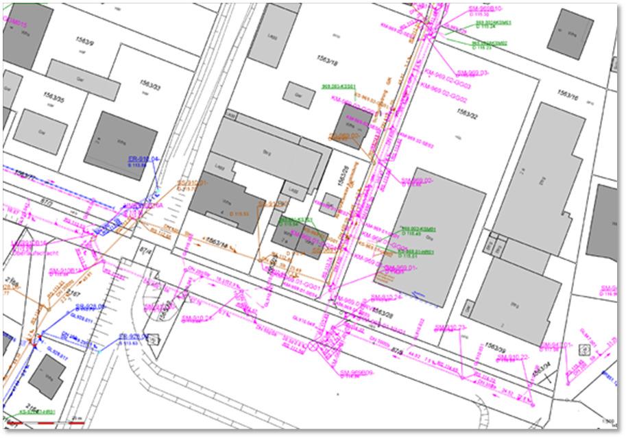 Knoten-Kanten-Modell mit Kanalbestandsdaten